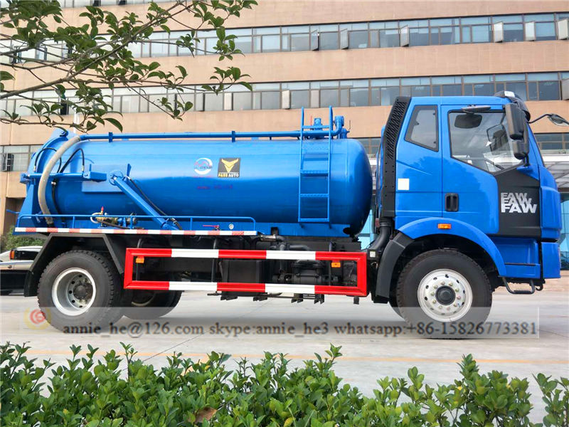 sewage suction truck drawing