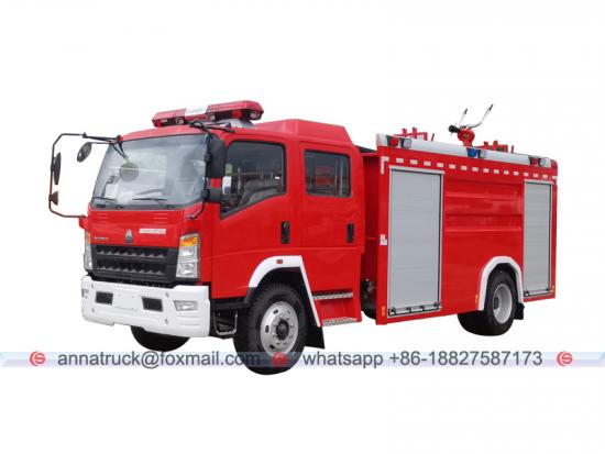 5000 Liters Water Fire Fighting Truck
